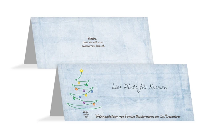 Tischkarte Weihnachtsbaum Tischkarte Weihnachtsbaum