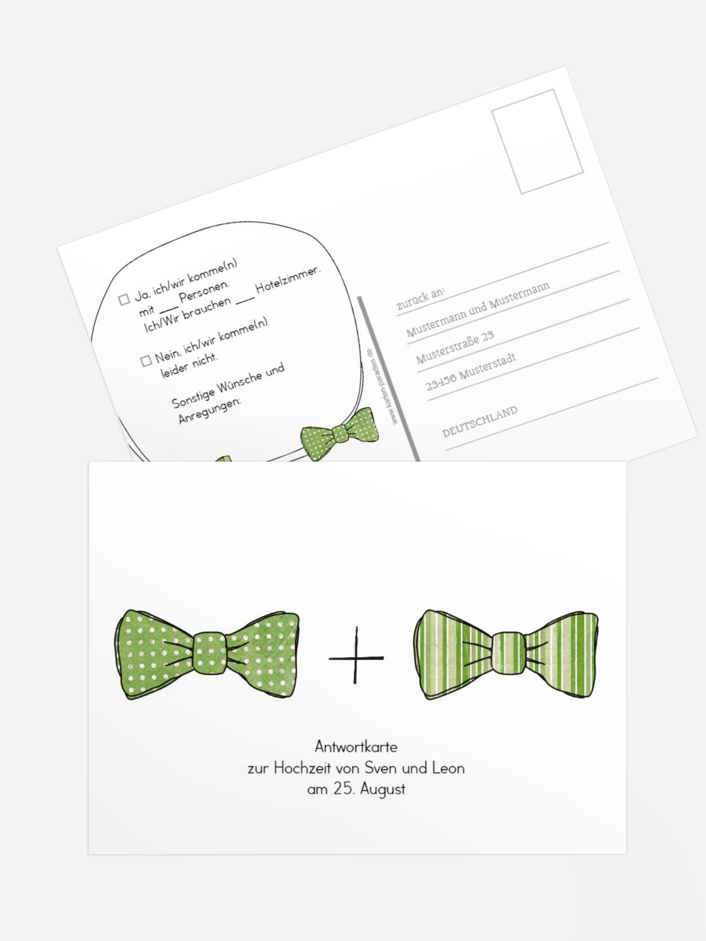 Antwortkarte Fliegen