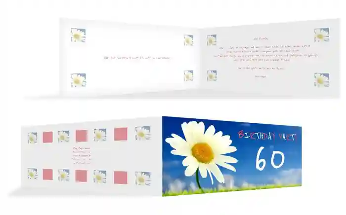 Einladung zum Geburtstag Lebensfreude 60