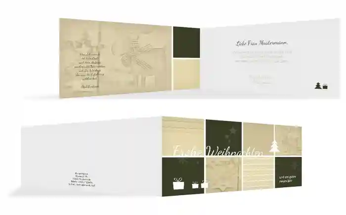 Weihnachtsgrußkarte Frohes Fest