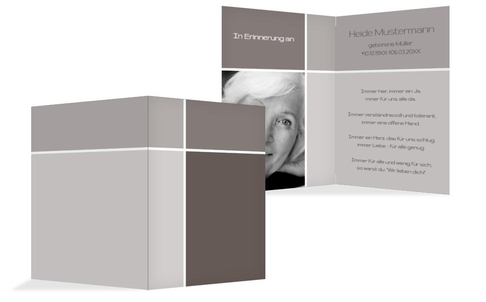 Sterbebildkarte discreet cross Sterbebildkarte discreet cross