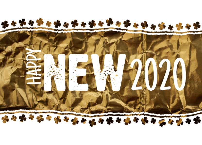 Neujahrskarte Kleeblatt