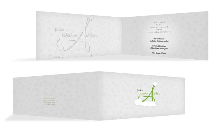 Weihnachts Grußkarte geschäftlich A_Mütze Weihnachts Grußkarte geschäftlich A_Mütze