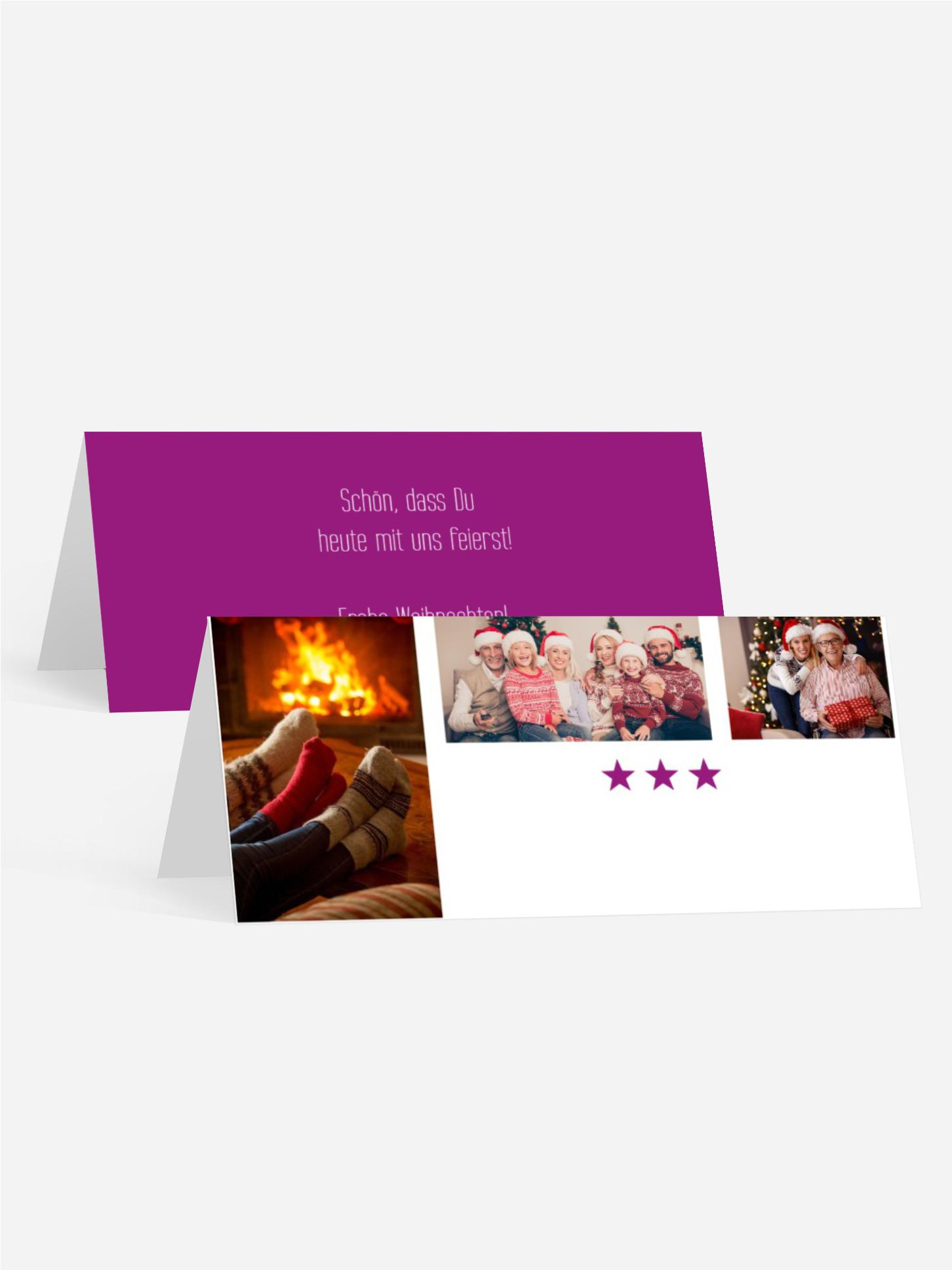 Weihnachtstischkarte Bilder