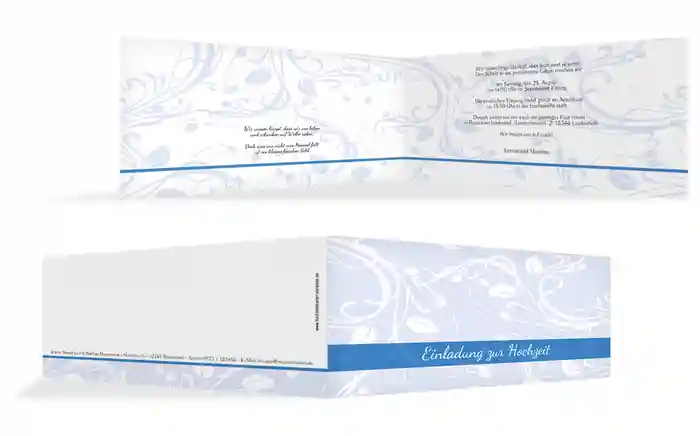 Einladungskarte Blättertraum 2