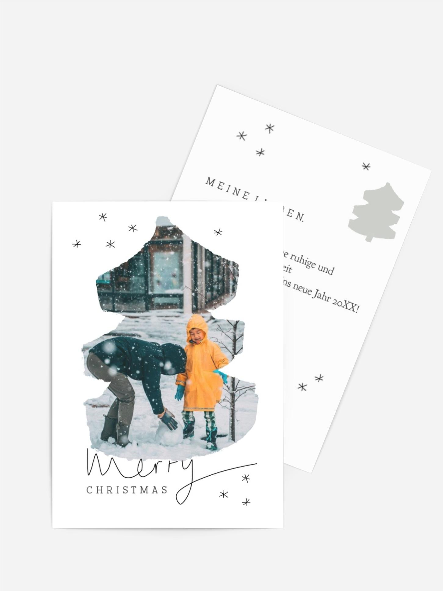 Weihnachtsgrußkarte Sternenglitzer Weihnachtsgrußkarte Sternenglitzer