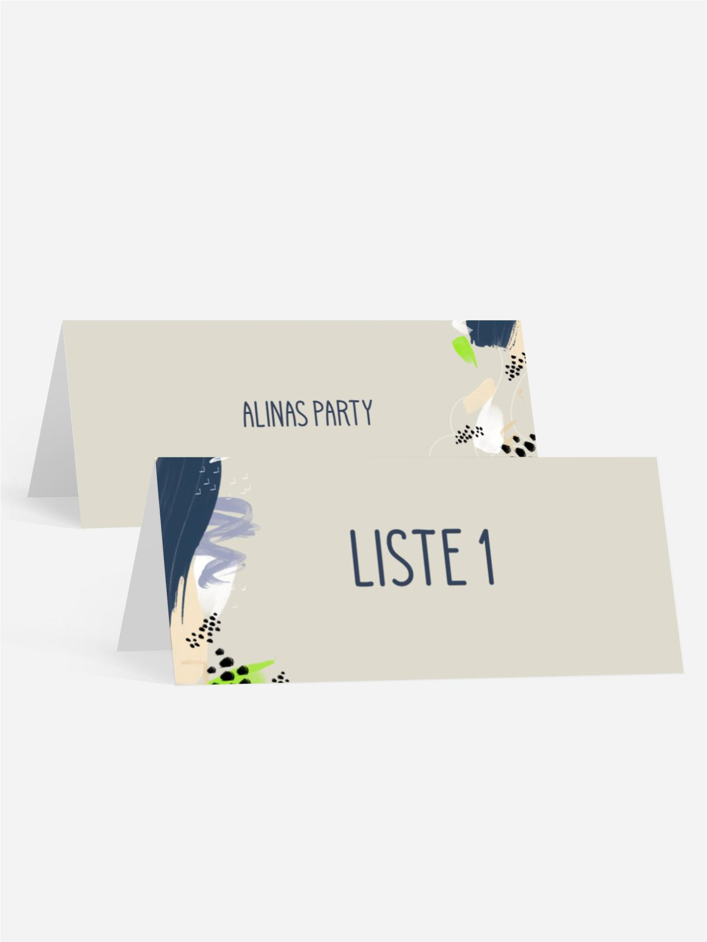 Tischkarte Geburtstag Indian summer