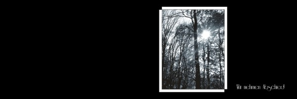 Trauerkarte Wald quer