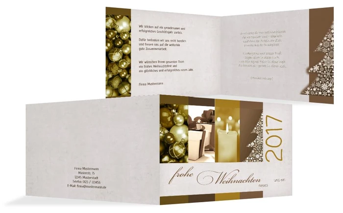 Weihnachtsgrußkarte Geschäftlich Farbklang Weihnachtsgrußkarte Geschäftlich Farbklang