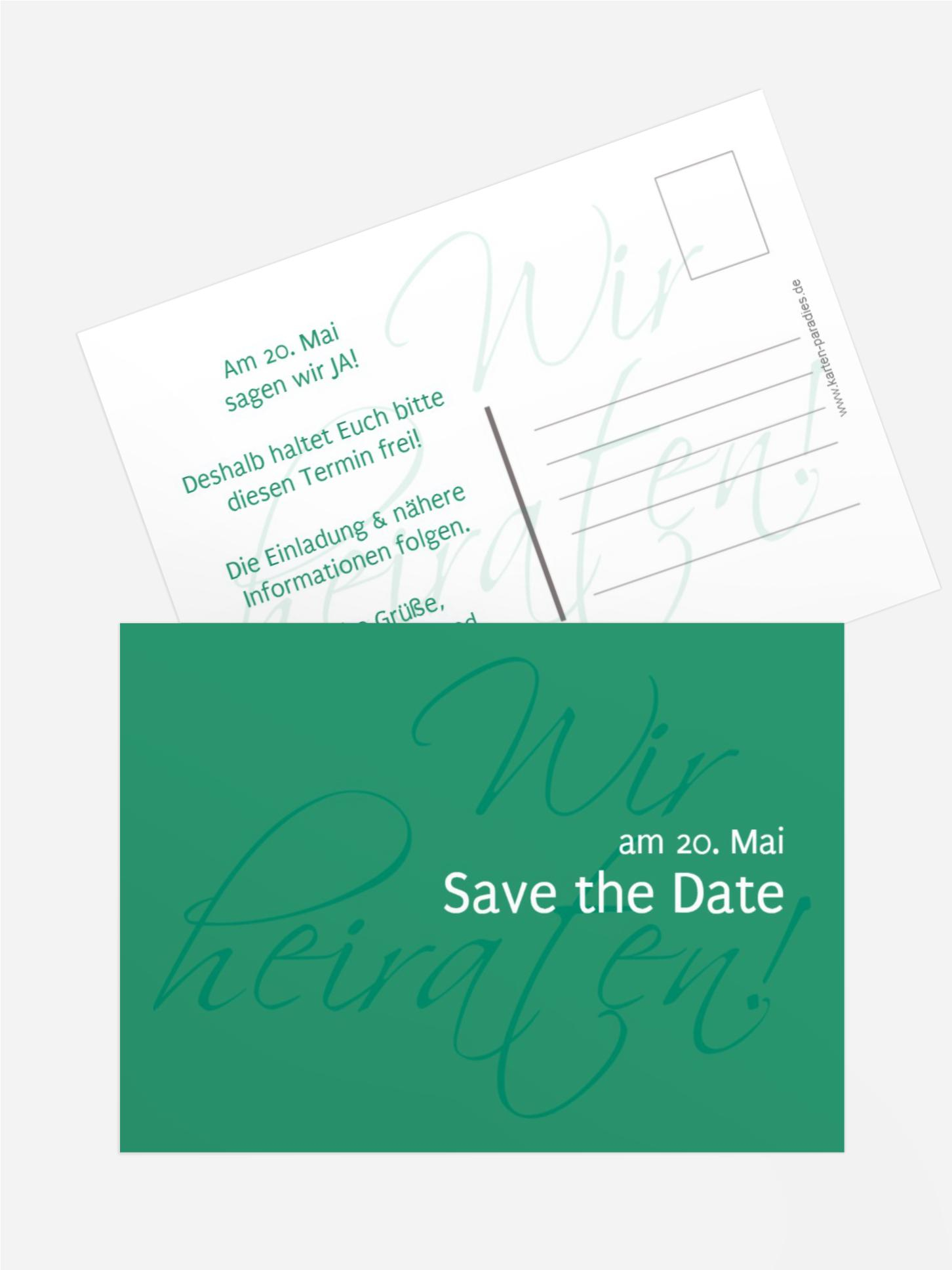 Save the Date Liebesbrief