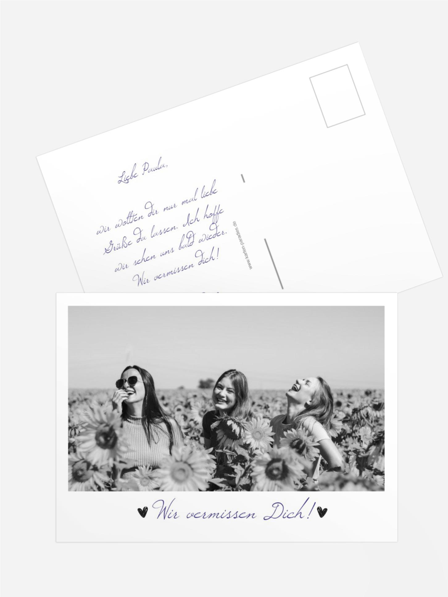 Spruchkarte Foto für dich