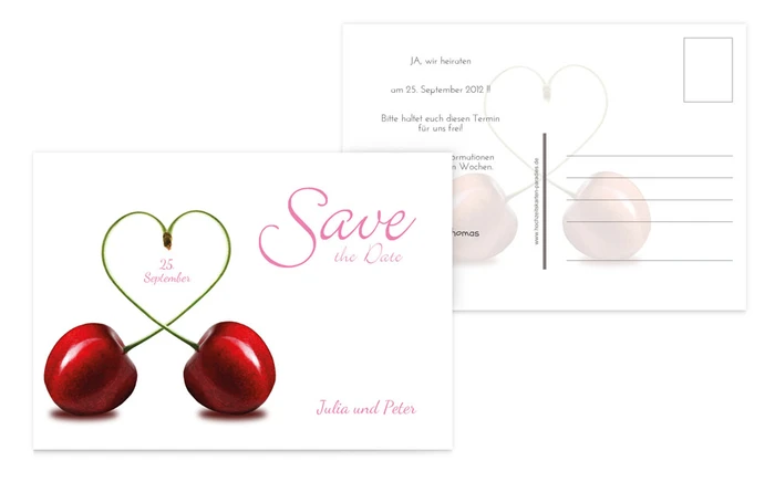 Save the Date Kirsche