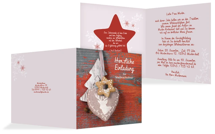 Weihnachtseinladung Geschäft Deko Weihnachtseinladung Geschäft Deko