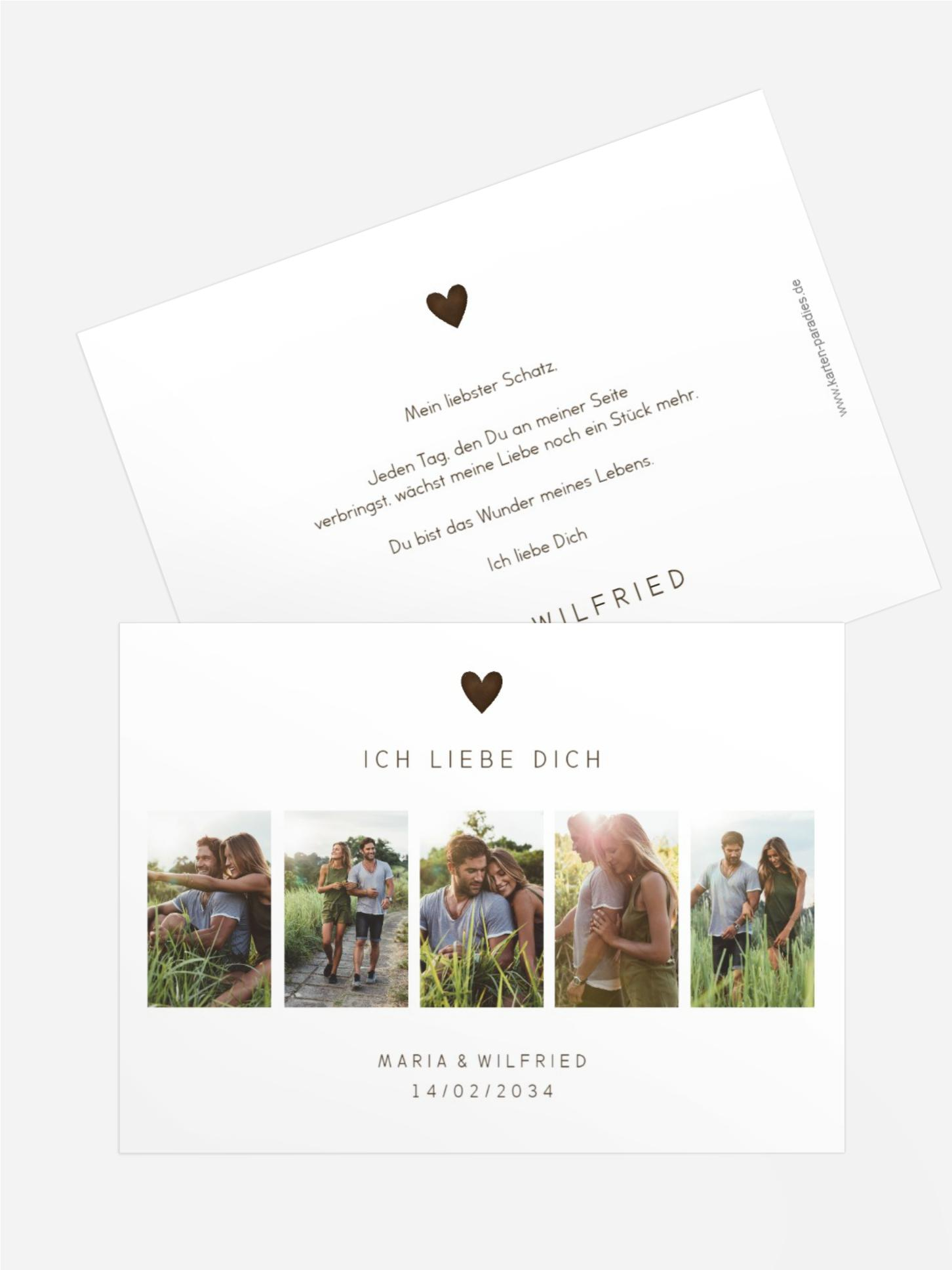 Valentinskarte Foto-collage