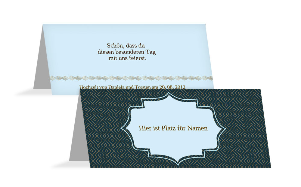 Tischkarte Harmonie