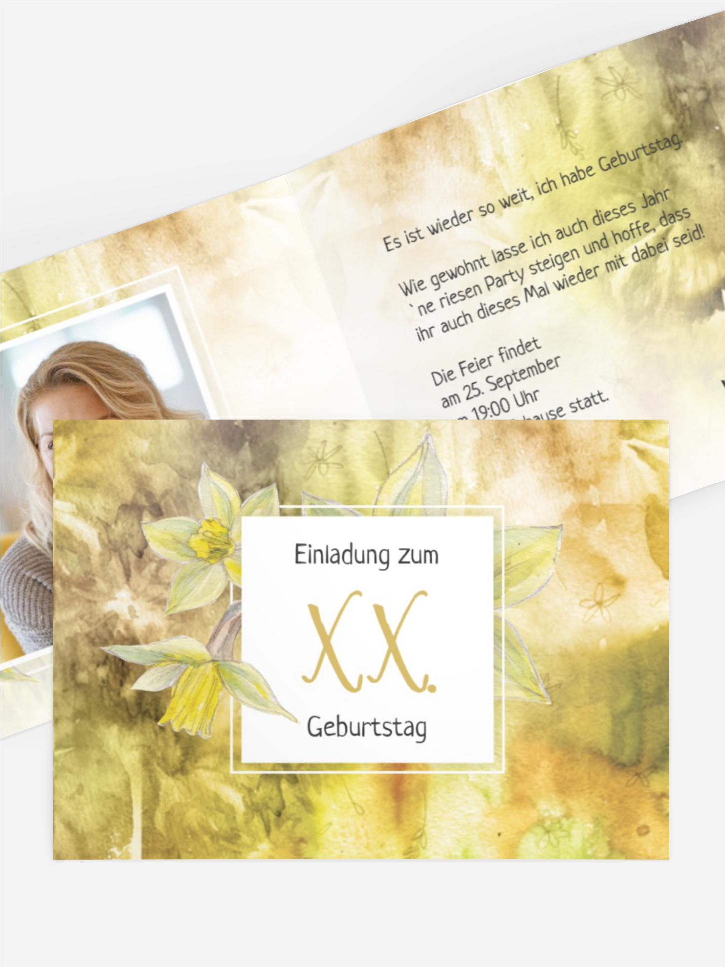 Geburtstagseinladung Flowertimeflow