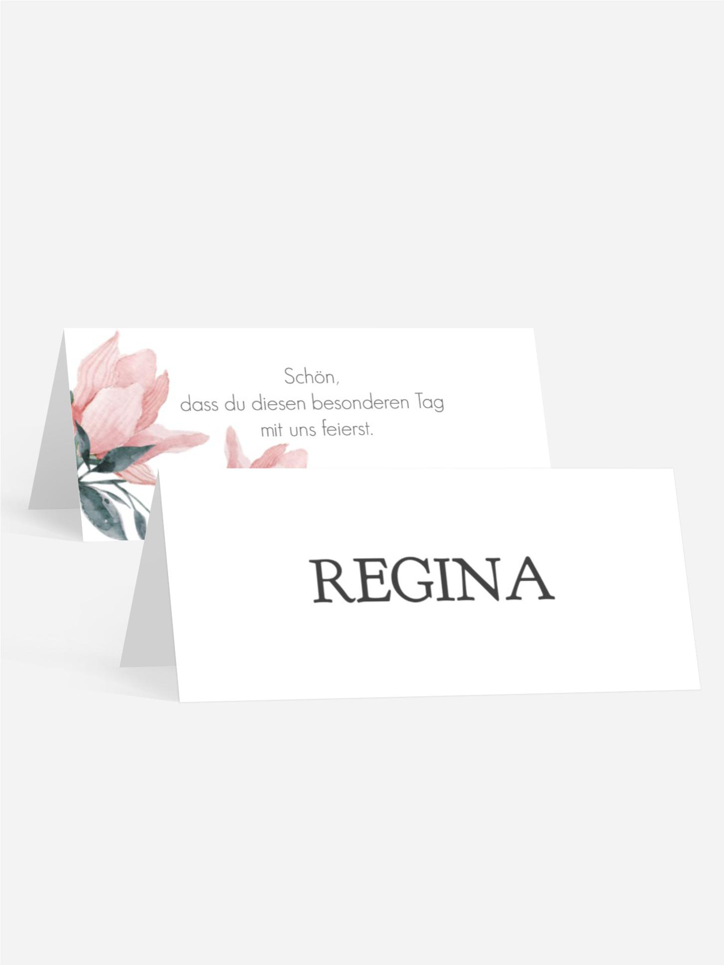 Tischkarte Blümchenech