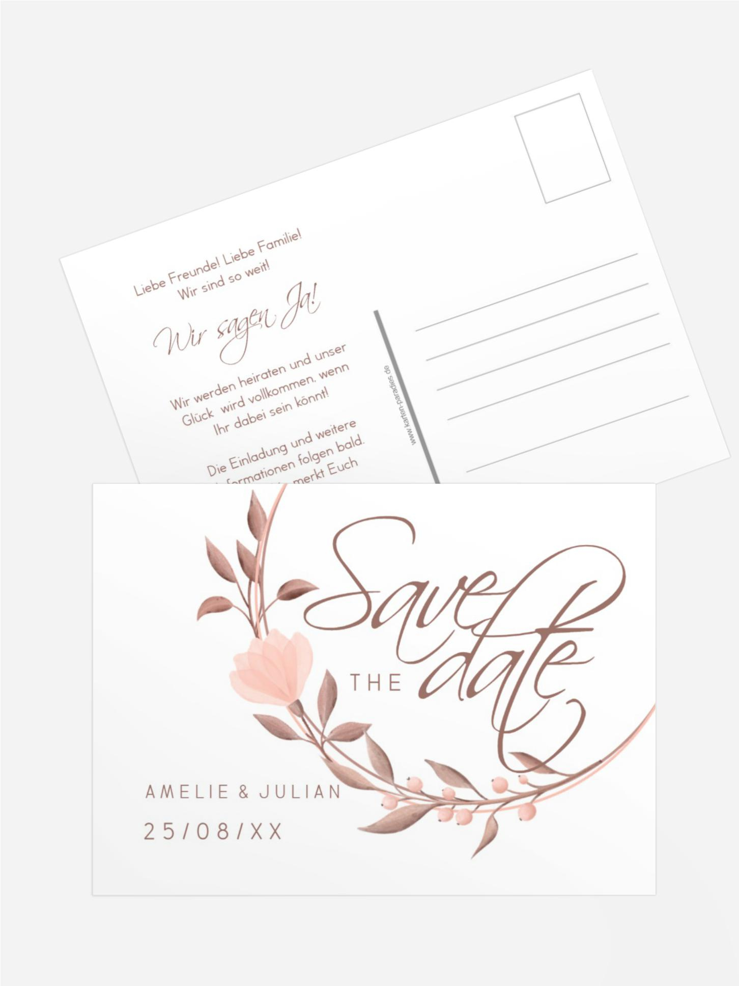 Karte Sanfter Blumenkranz