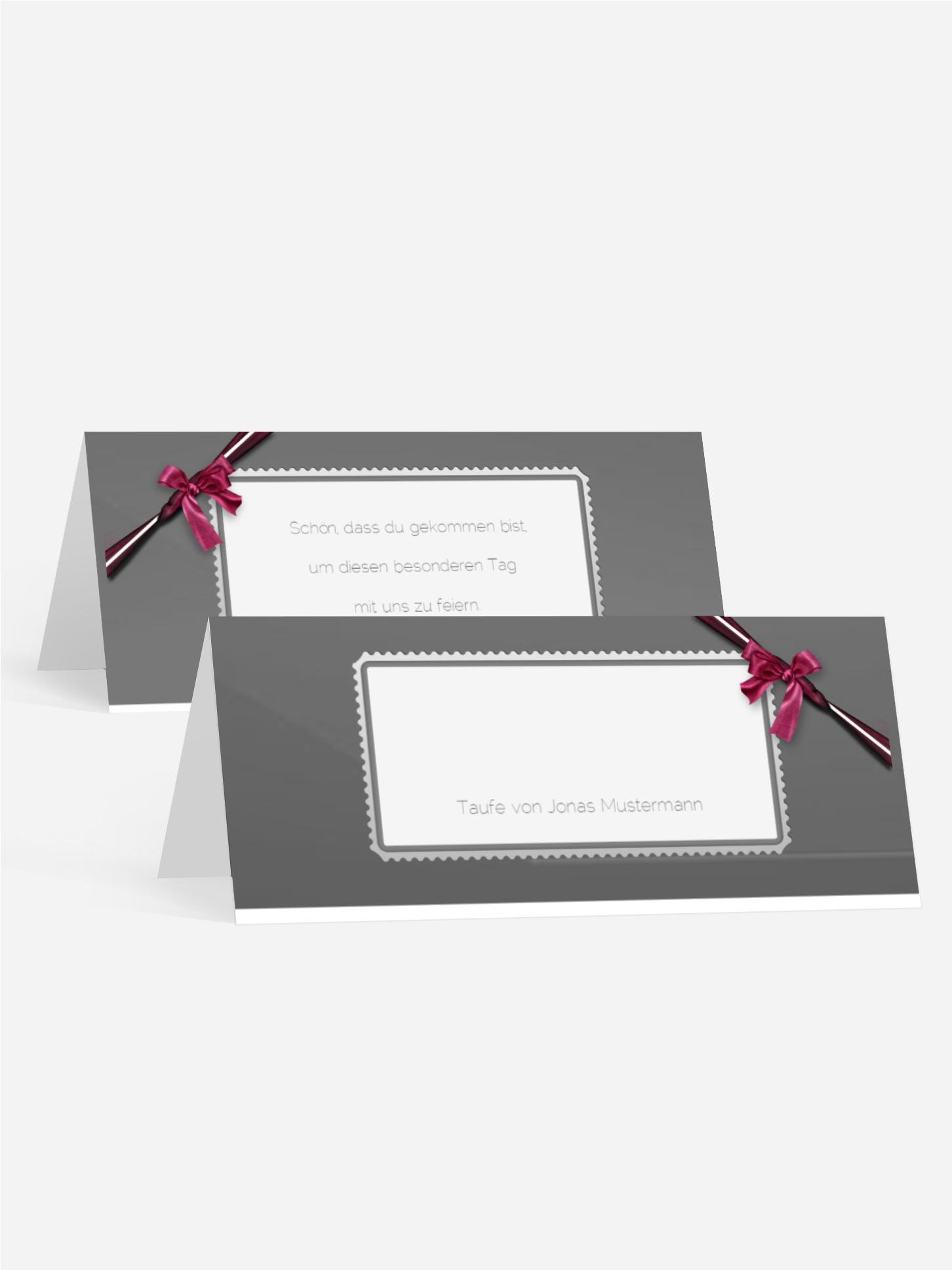 Tischkarte Ribbon