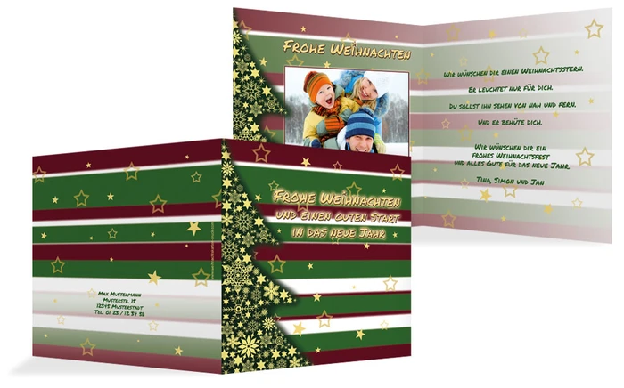 Weihnachtskarte Privat American Style Weihnachtskarte Privat American Style