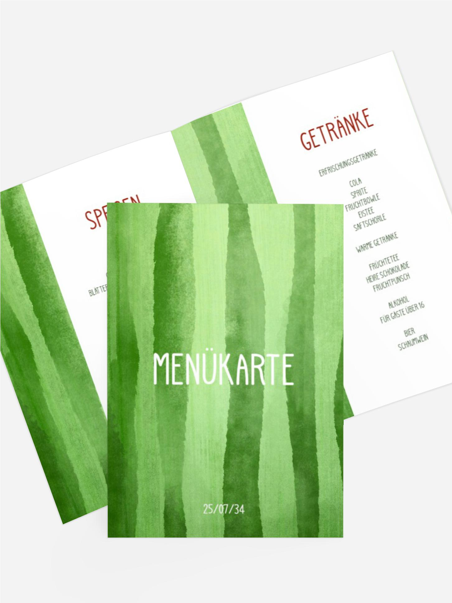 Menükarte Jugendliche Geburtstag Wassermelonen Geschenk