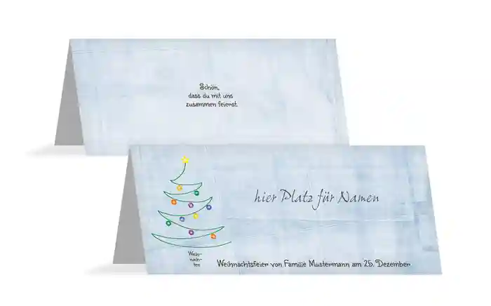 Tischkarte Weihnachtsbaum