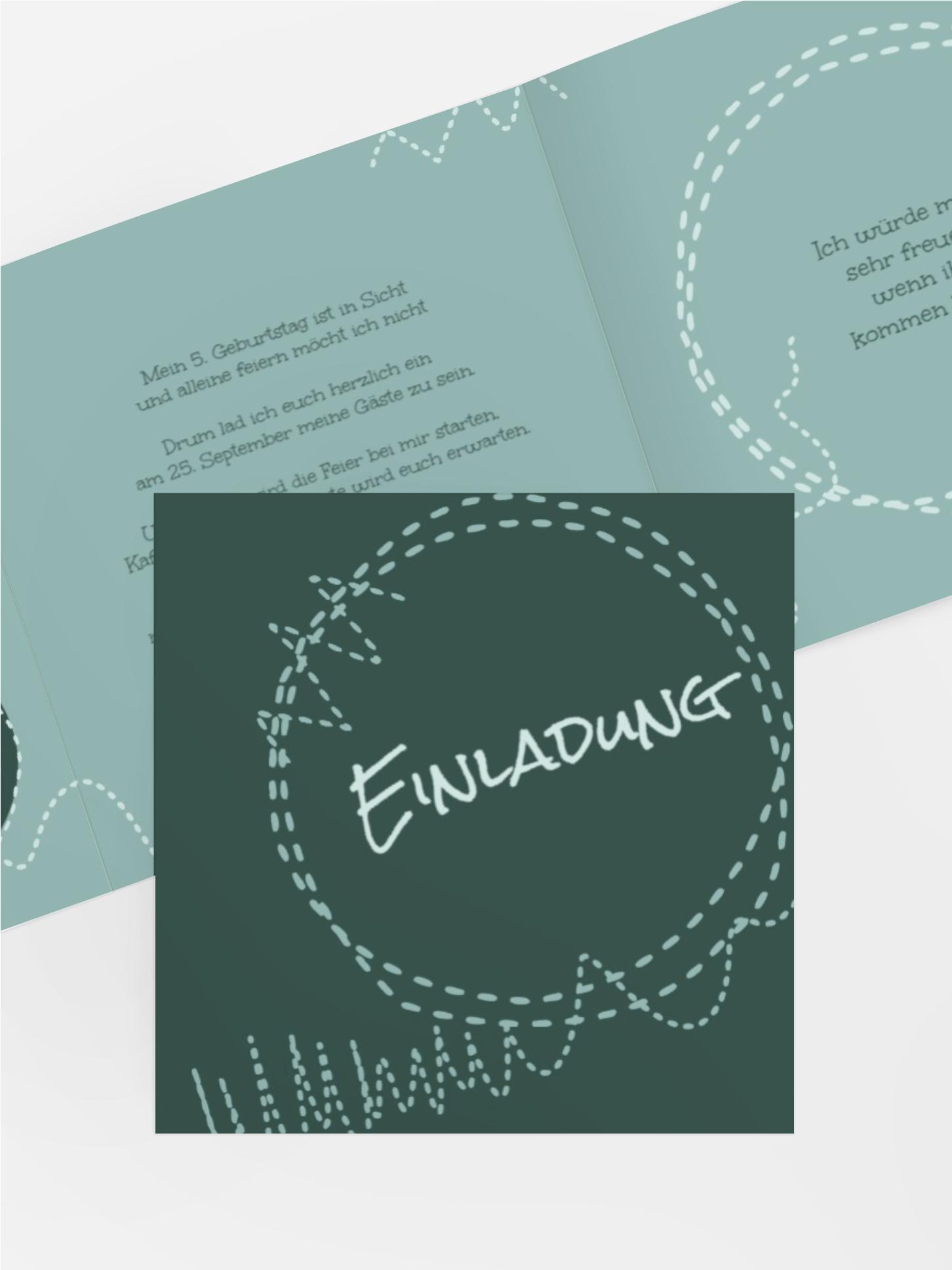 Kindergeburtstagseinladung "Flicken"