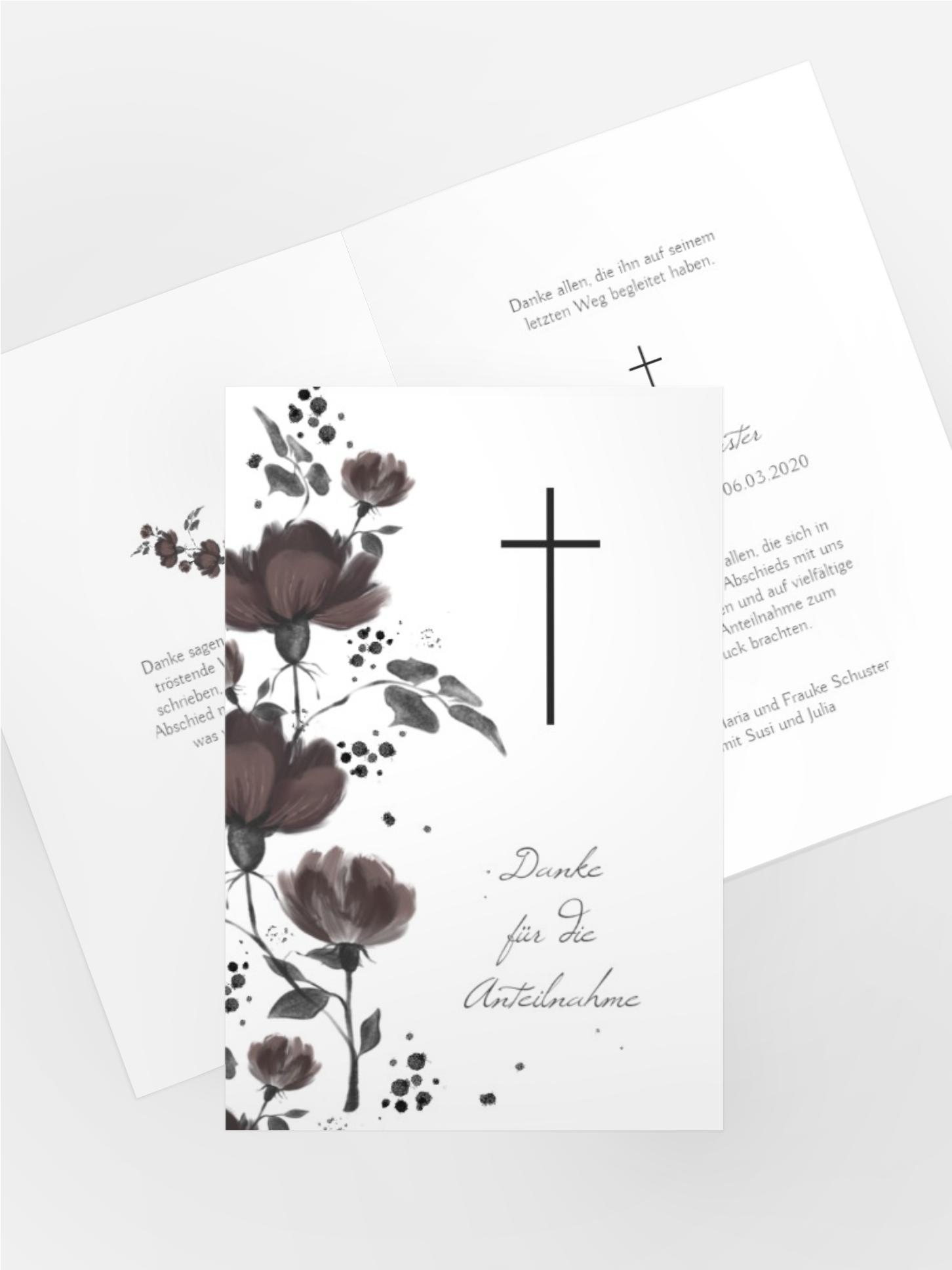 Dankeskarte Blumenfreundin