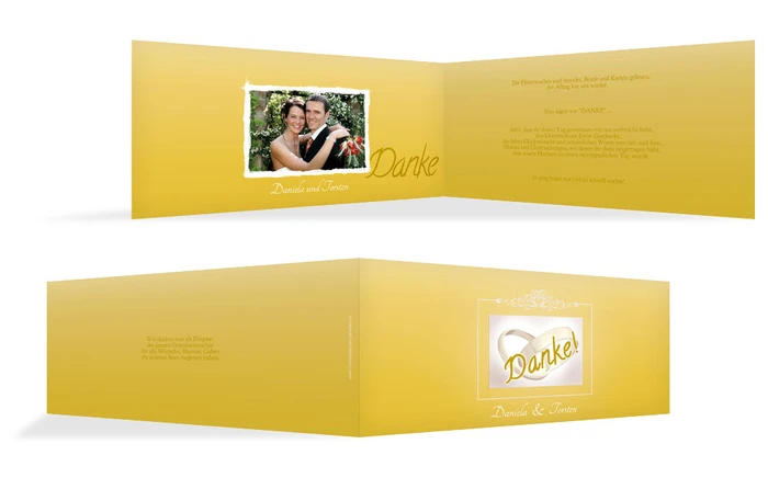 Dankeskarte DIN Ringetausch