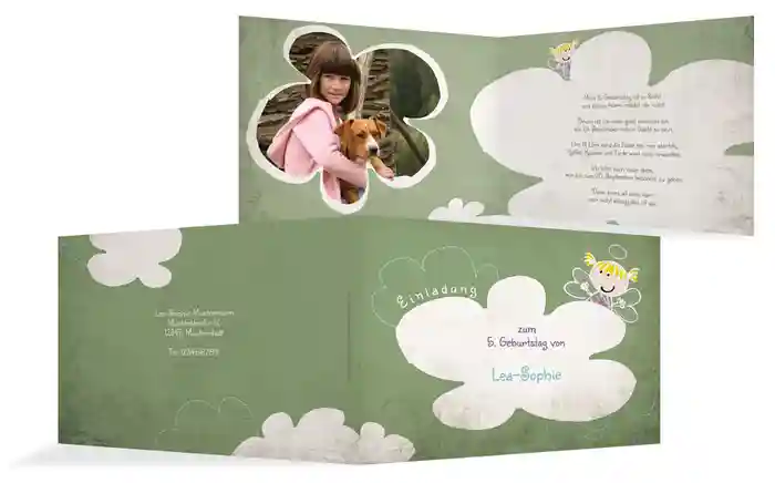 Geburtstagseinladung Engelchen Foto