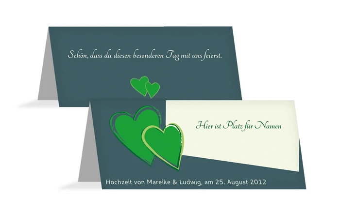 Tischkarte Eheglück