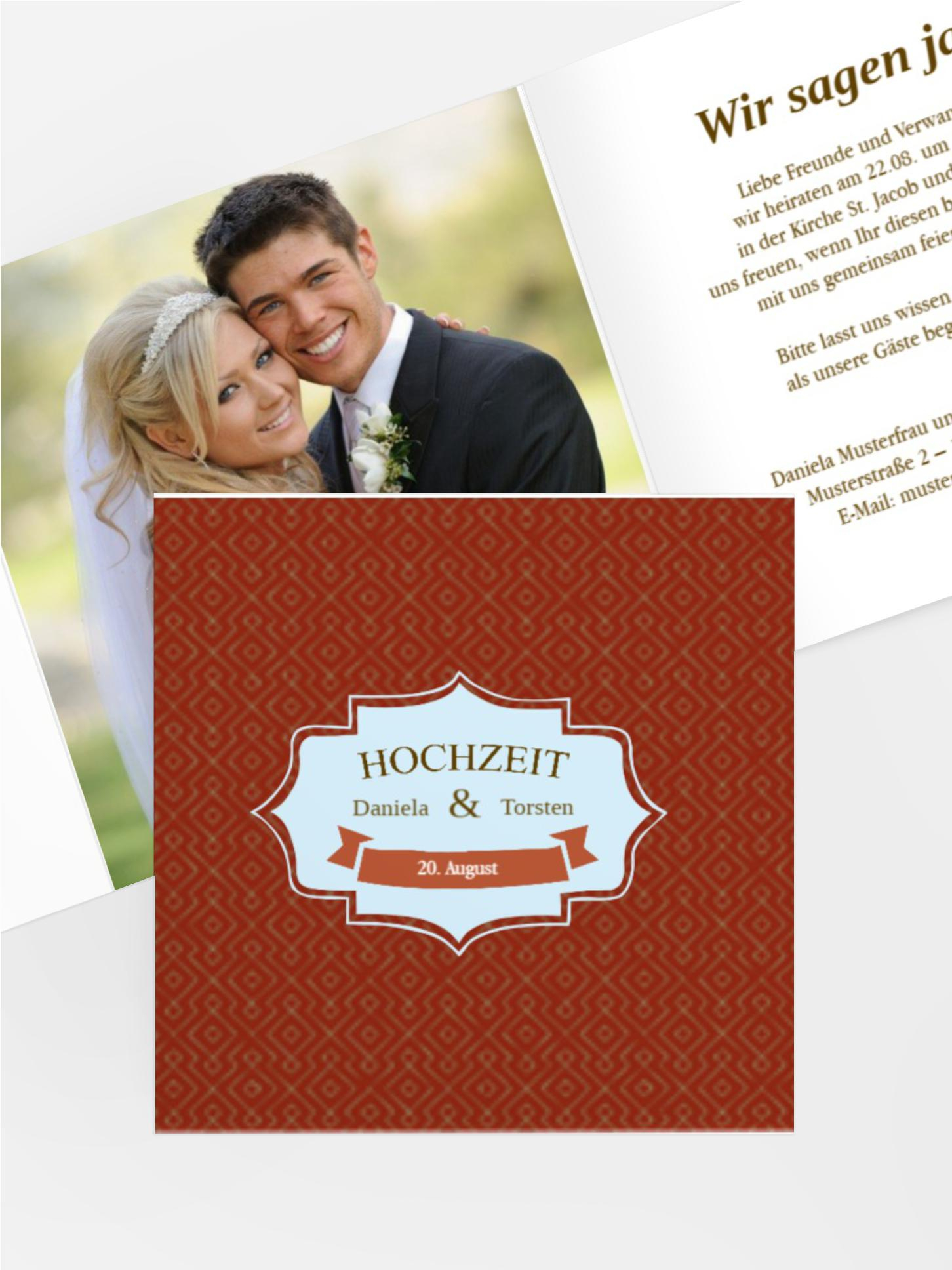 Einladungskarte Harmonie