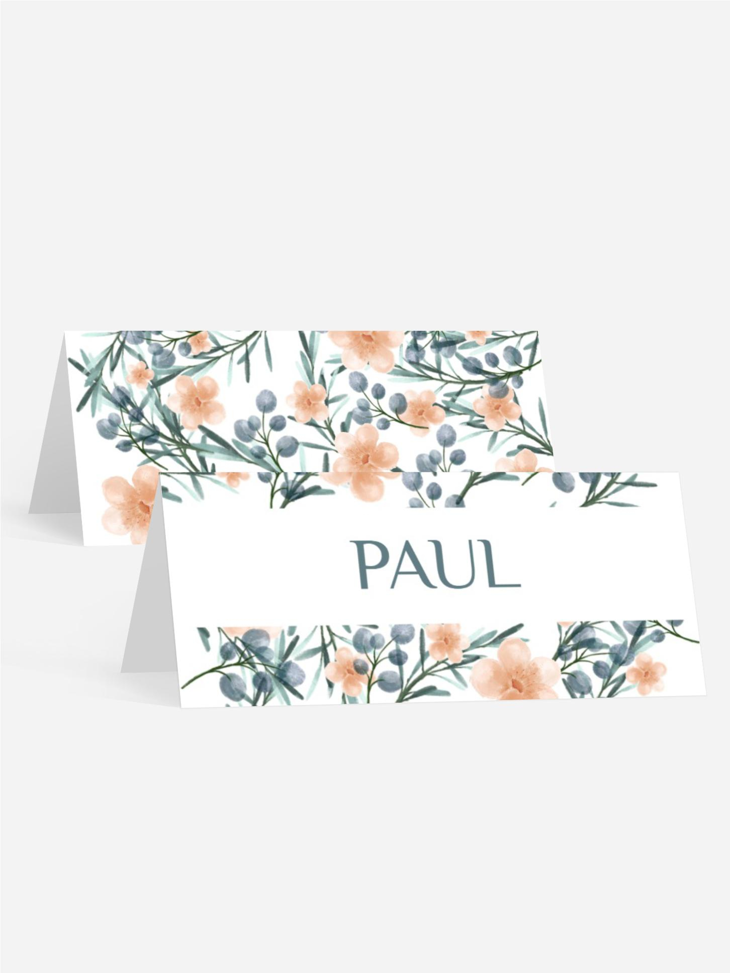 Tischkarte Konfirmation Konfirmation blüht