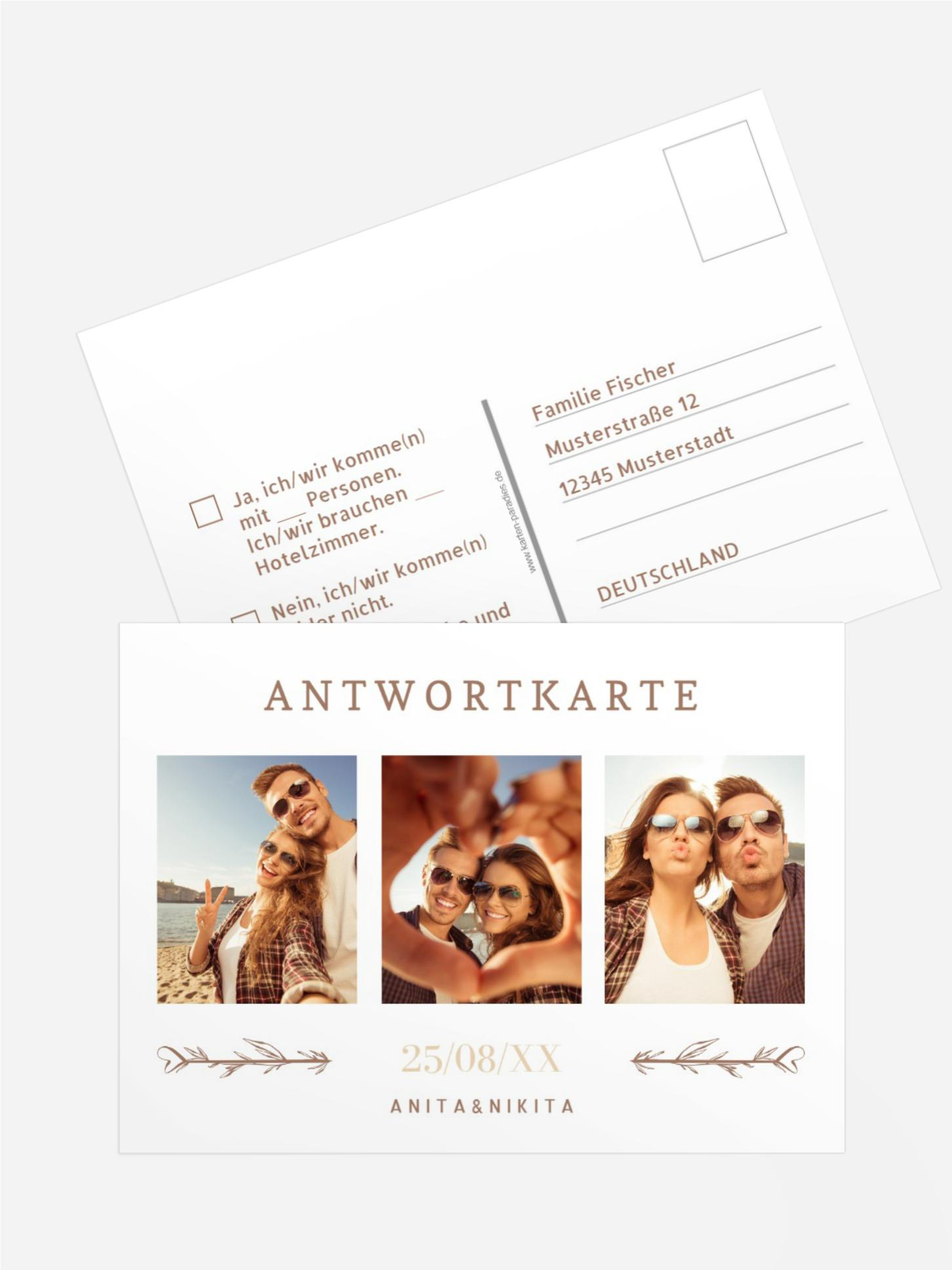 Antwortkarte Gemeinsame Bildreihe