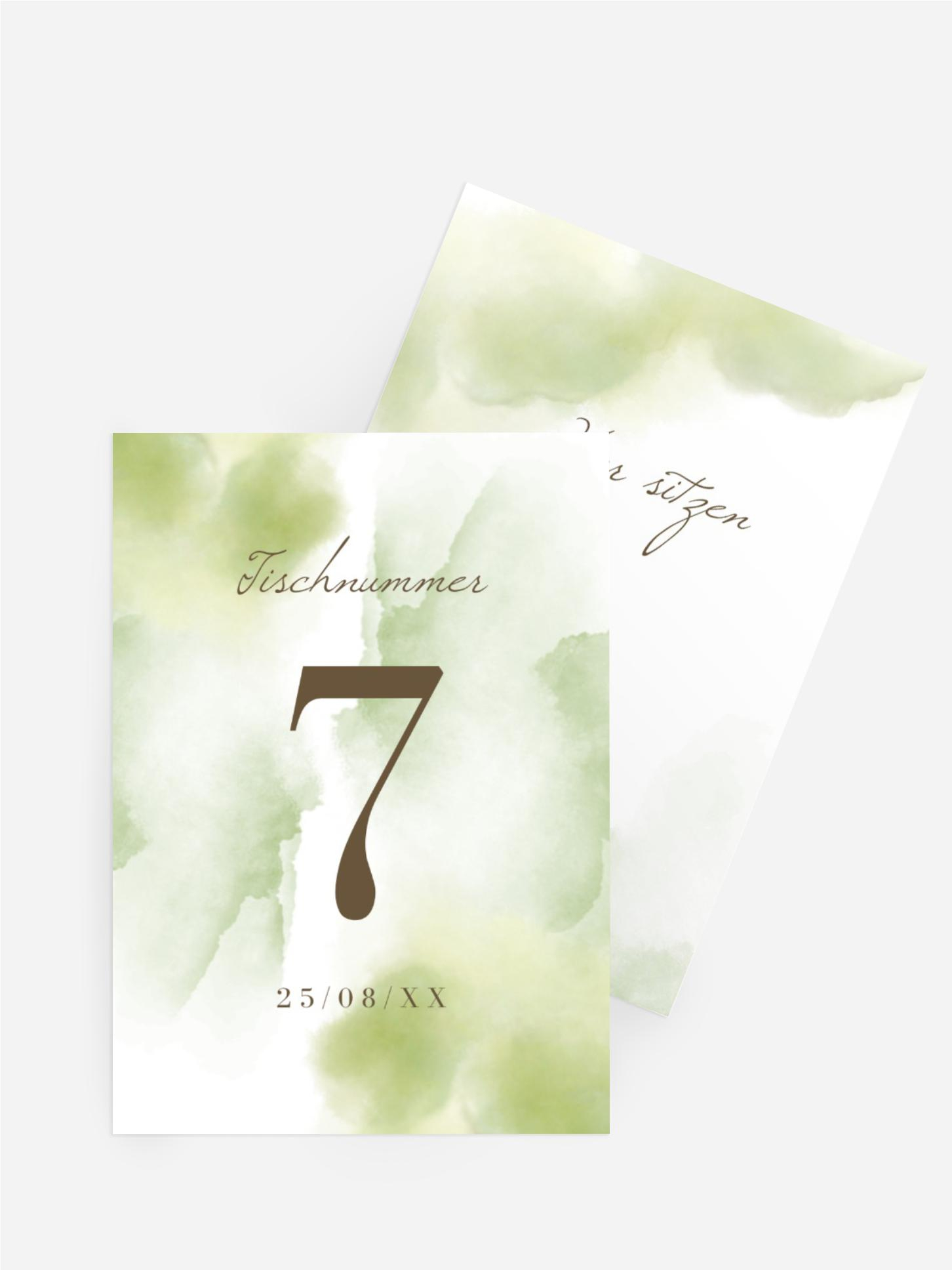 Tischnummer Hochzeit Floraler Traum