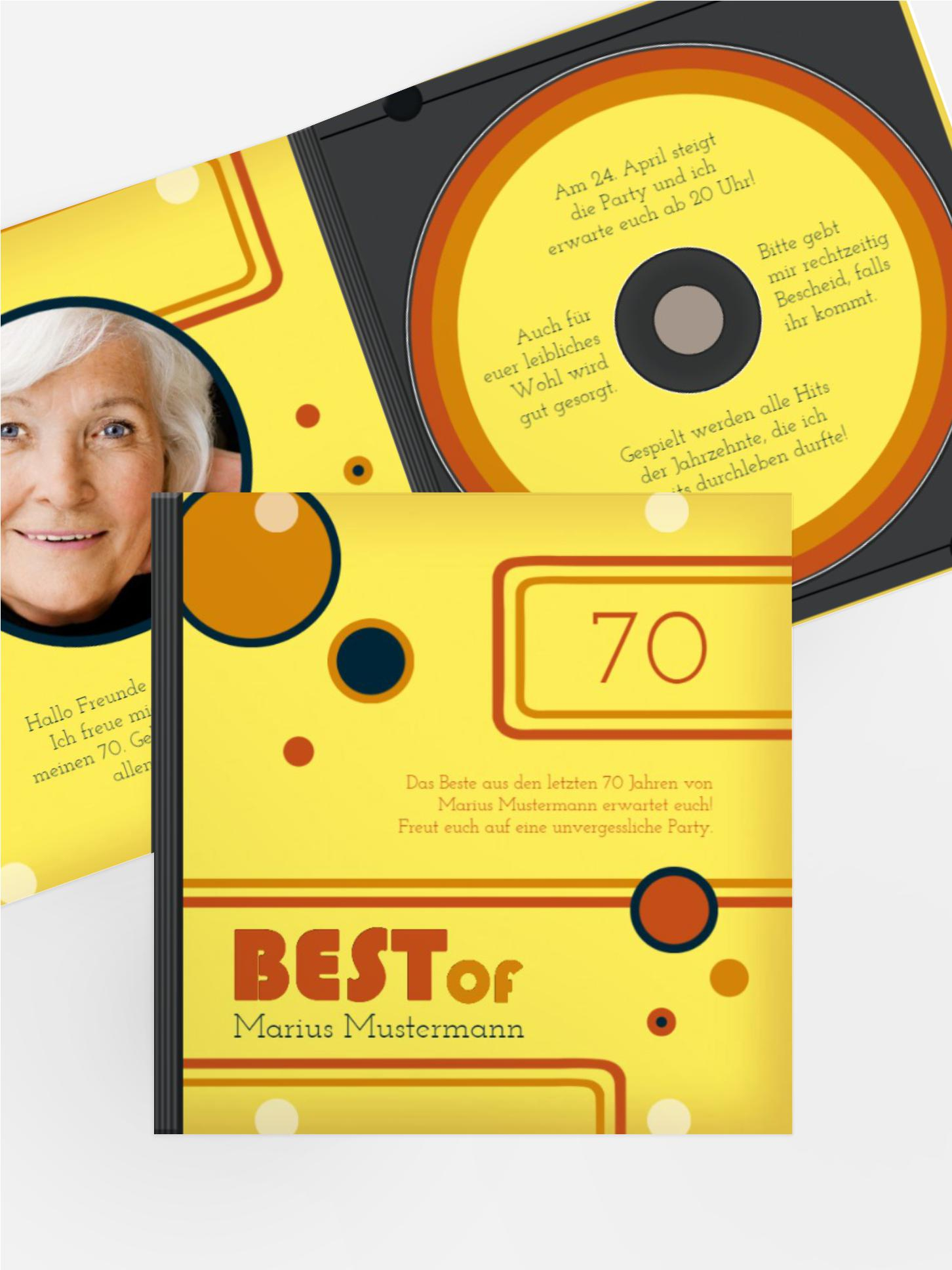 Geburtstagseinladung Best Of CD Foto 70