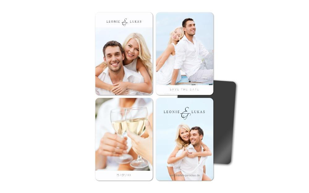 Fotomagnete zur Hochzeit Fly together