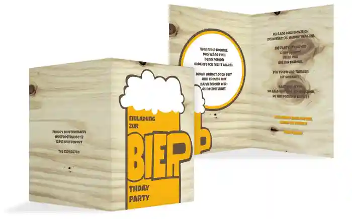 Geburtstagseinladung BIERthday