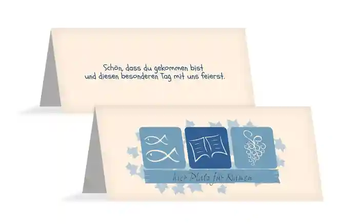Tischkarte Konfirmation Blatt Tischkarte Konfirmation Blatt