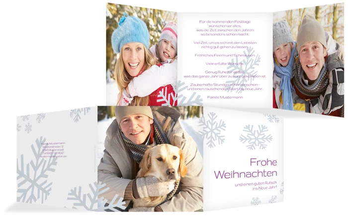 Weihnachtsgrußkarte Privat Schneesturm Weihnachtsgrußkarte Privat Schneesturm