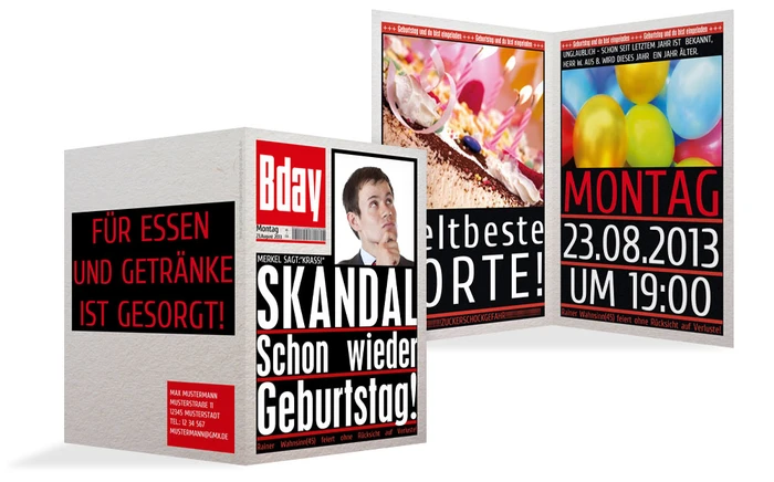 Einladungskarte Geburtstag Die Bildung