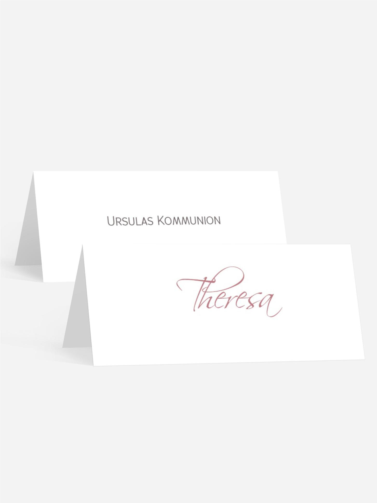 Tischkarte Kommunion Heilige Blüte