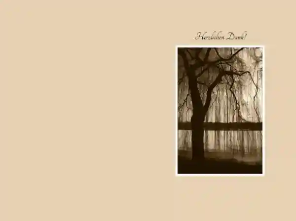 Dankeskarte Baum am See 2 hoch Dankeskarte Baum am See 2 hoch