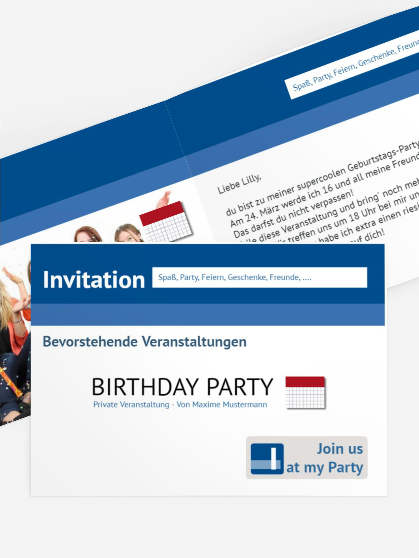 Geburtstagseinladung Gefällt mir! Foto