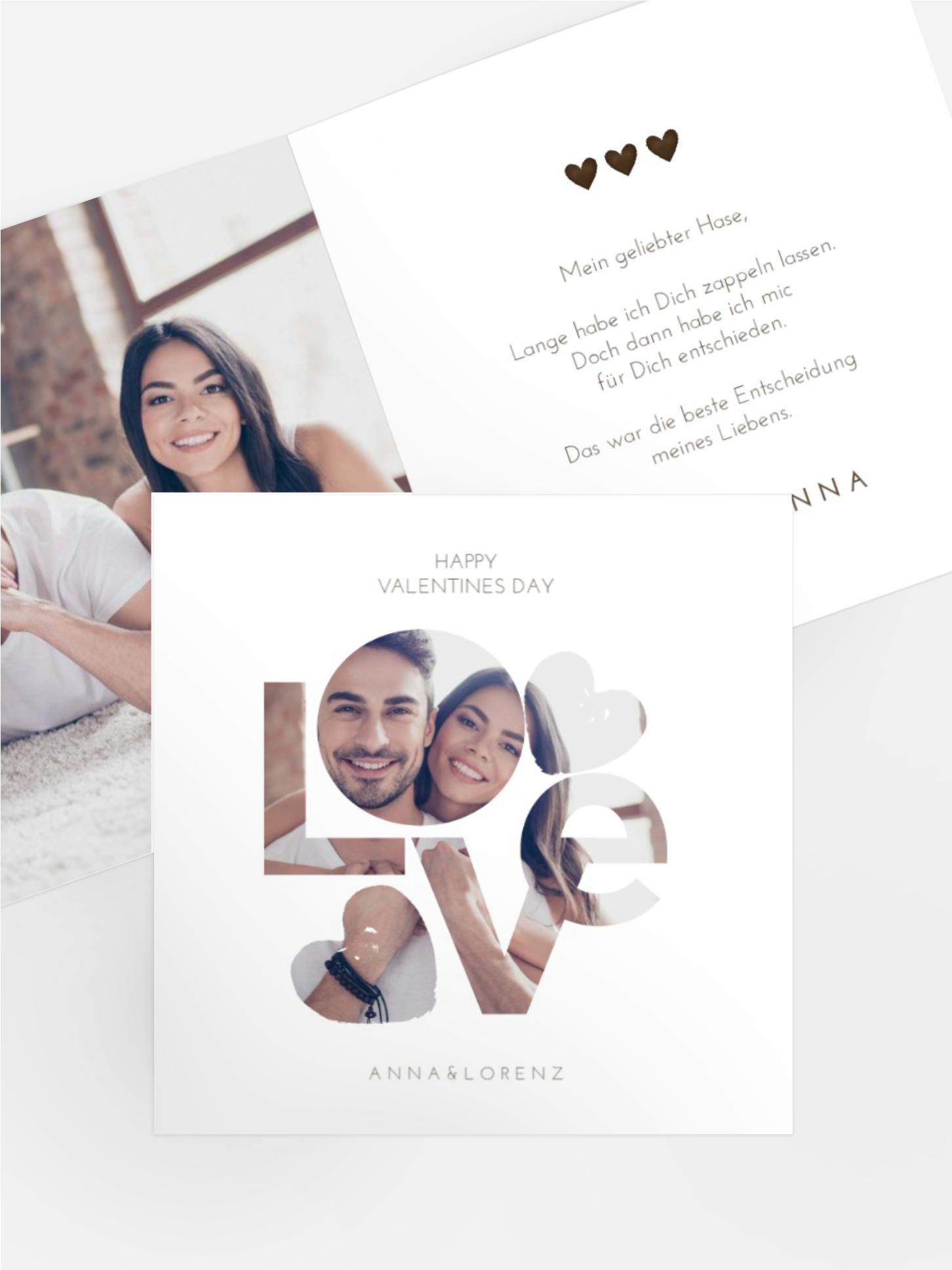 Valentinskarte  Du und Ich