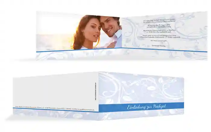 Einladungskarte Blättertraum