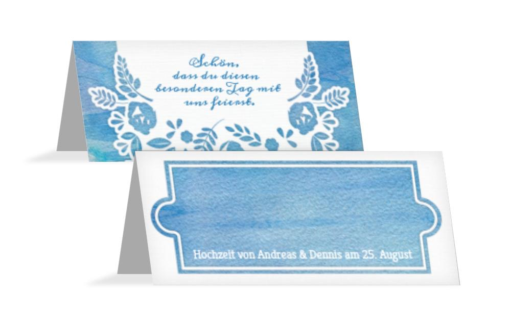 Hochzeitstischkarte Vogelpaar Zylinder Hochzeitstischkarte Vogelpaar Zylinder