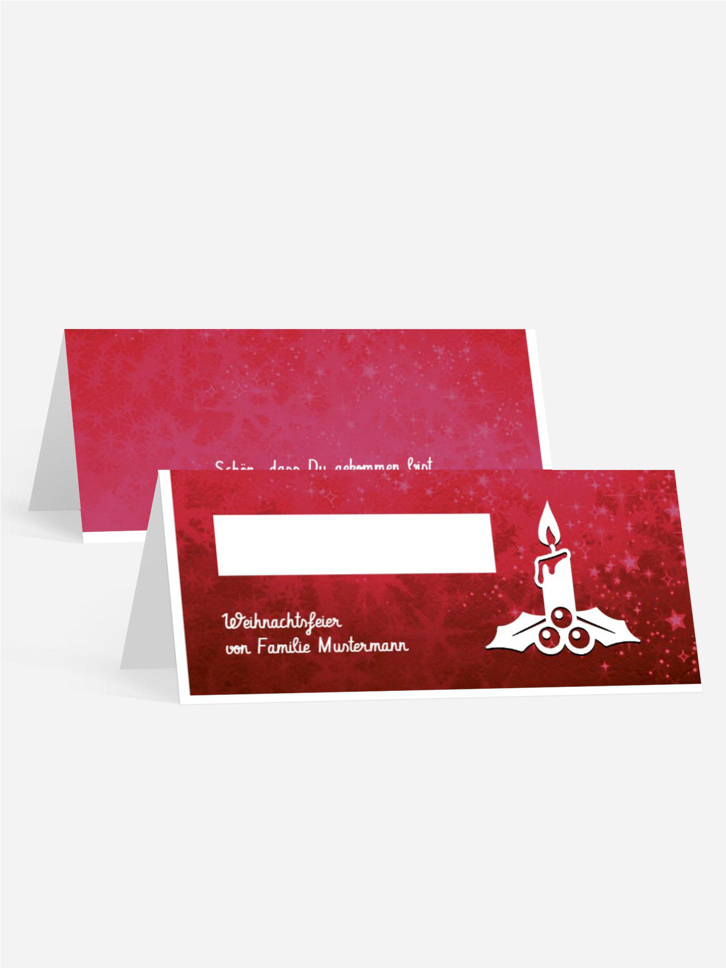 Weihnachtstischkarte Advent