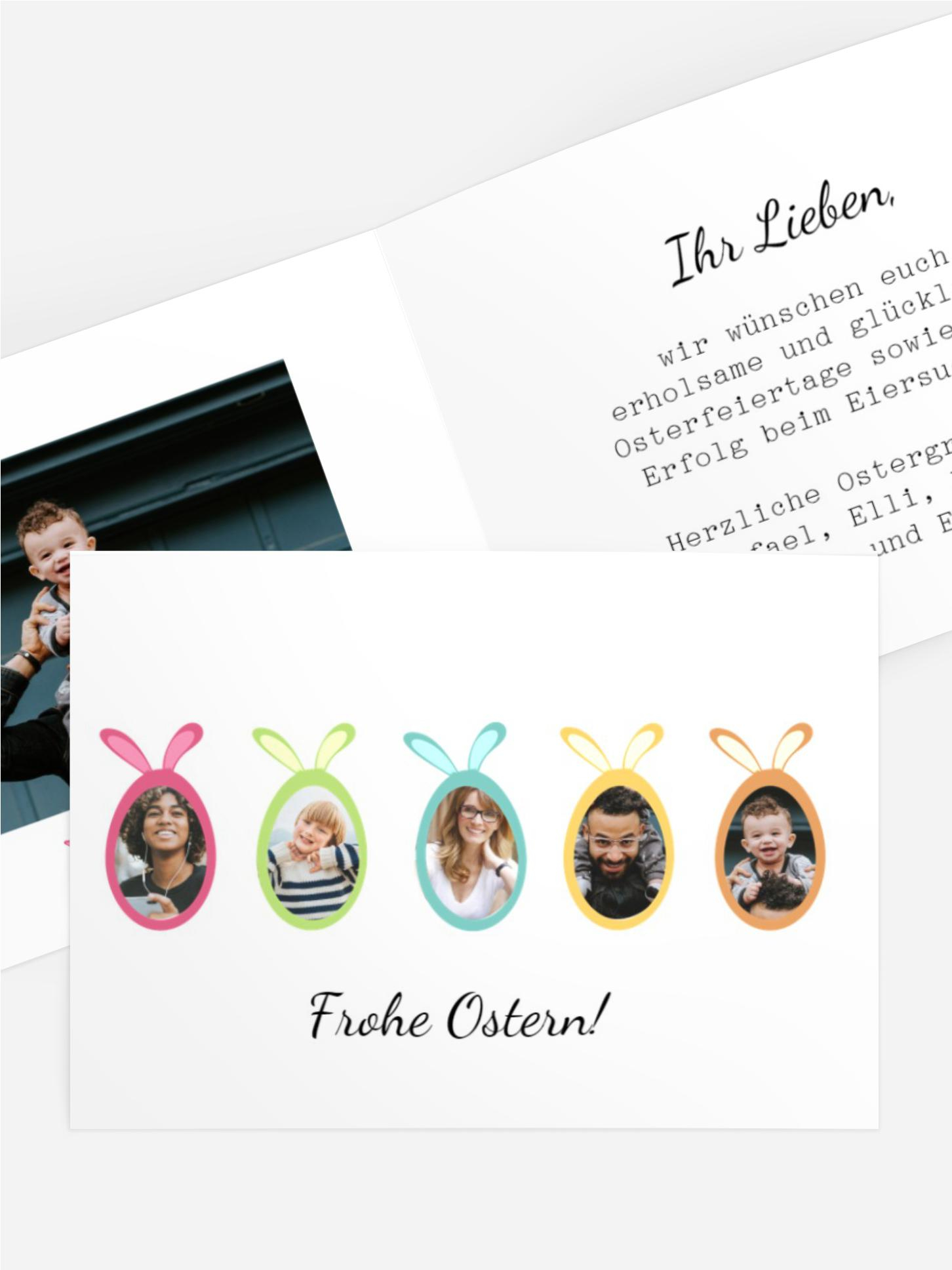 Osterkarte Minimalistisch