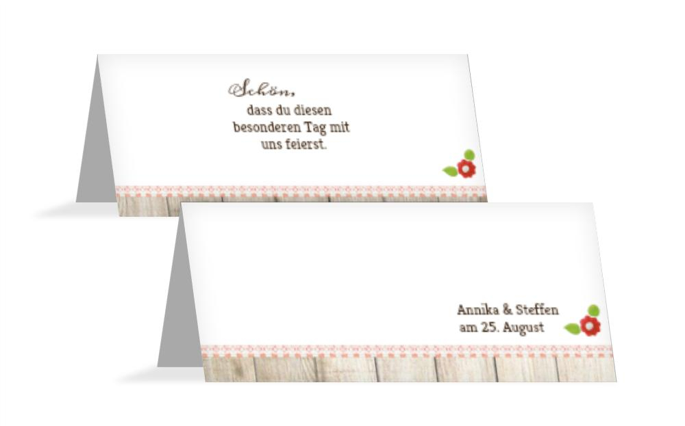 Tischkarte zur Hochzeit München Tischkarte zur Hochzeit München